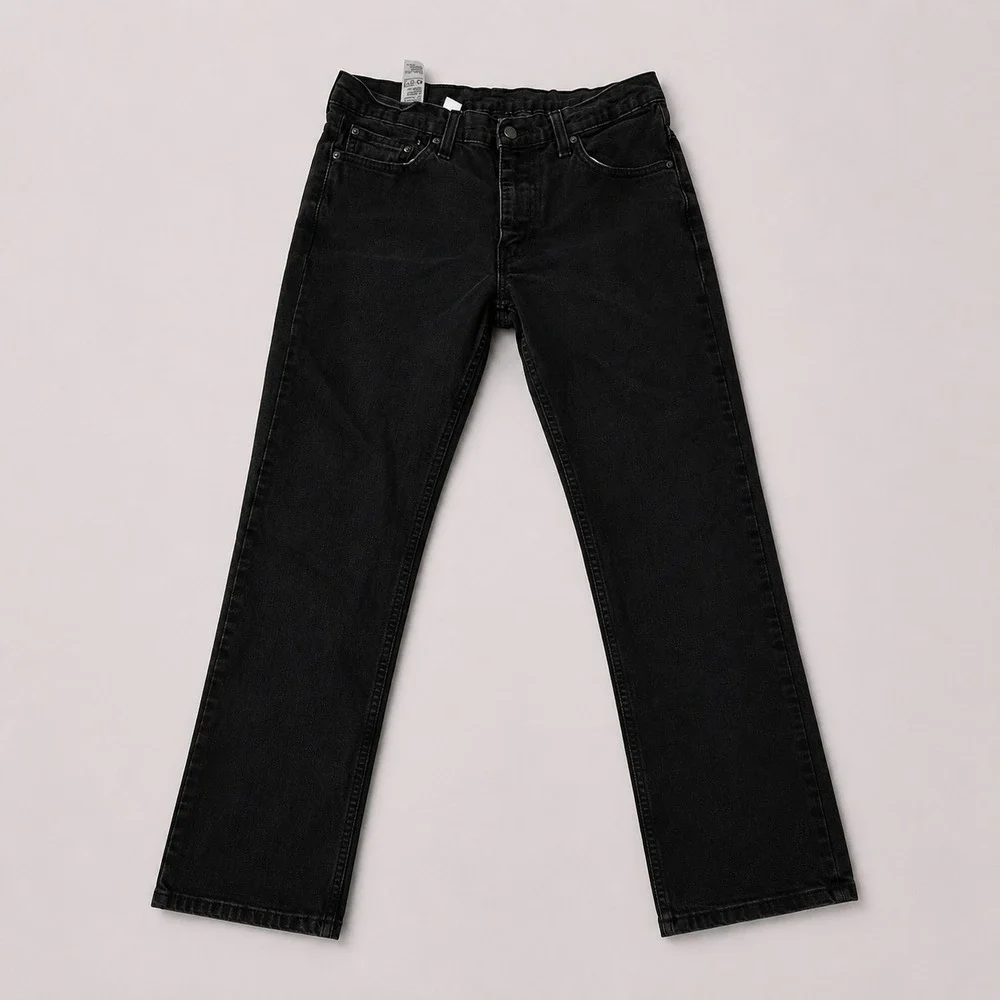 Levis 511 Jeans Mens 32x28 Black Slim Fit WaterLess Stretch Denim Pants